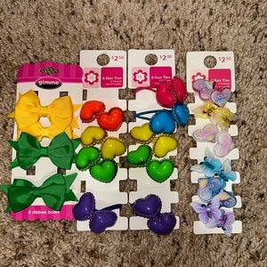 SET OF FOUR HAIR COLORFUL ACCESSORIES